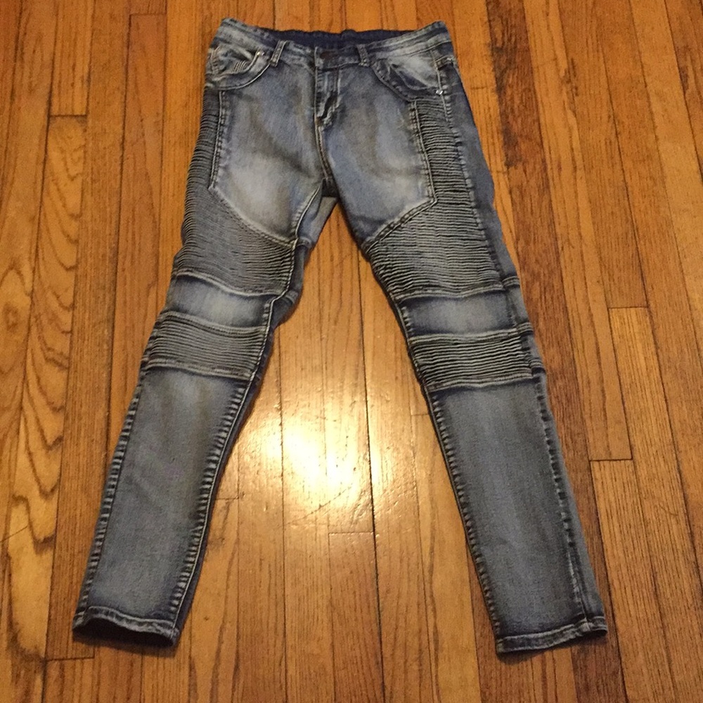 Biker jeans